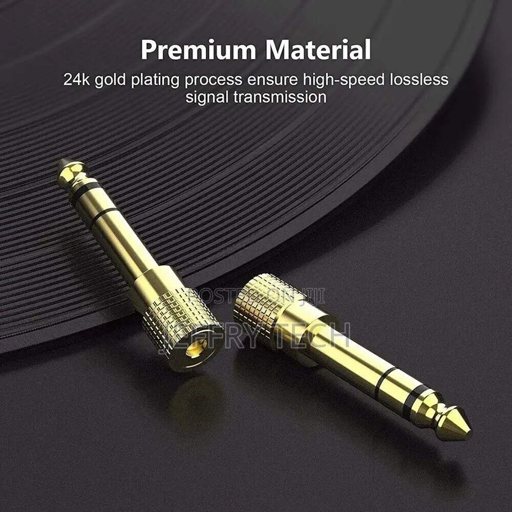6.5MM Male to 3.5MM Female Jack Plug Audio Headset