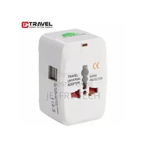 All in One Universal International Plug Adapter 2 USB Port