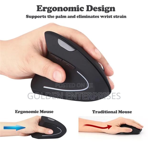 3D Ergonomics Wireless Chargeable Gaming Mouse - thumbnail 2