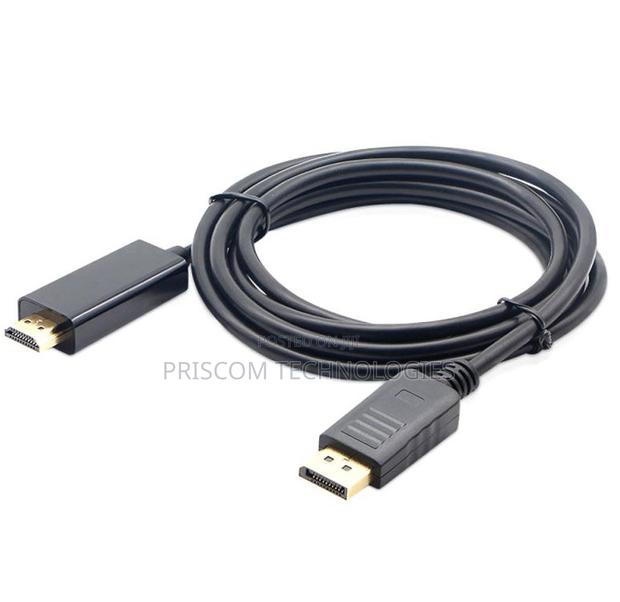 1.8M Display Port to HDMI Cable for Laptop TV Computer - thumbnail 2