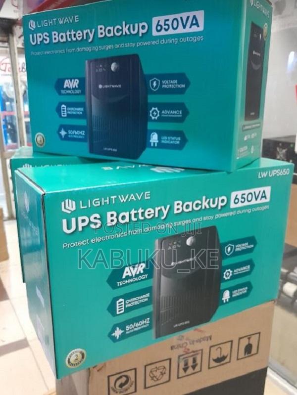 Lightwave 650VA Back-Up Uninterrupted Power Supply (UPS)2por