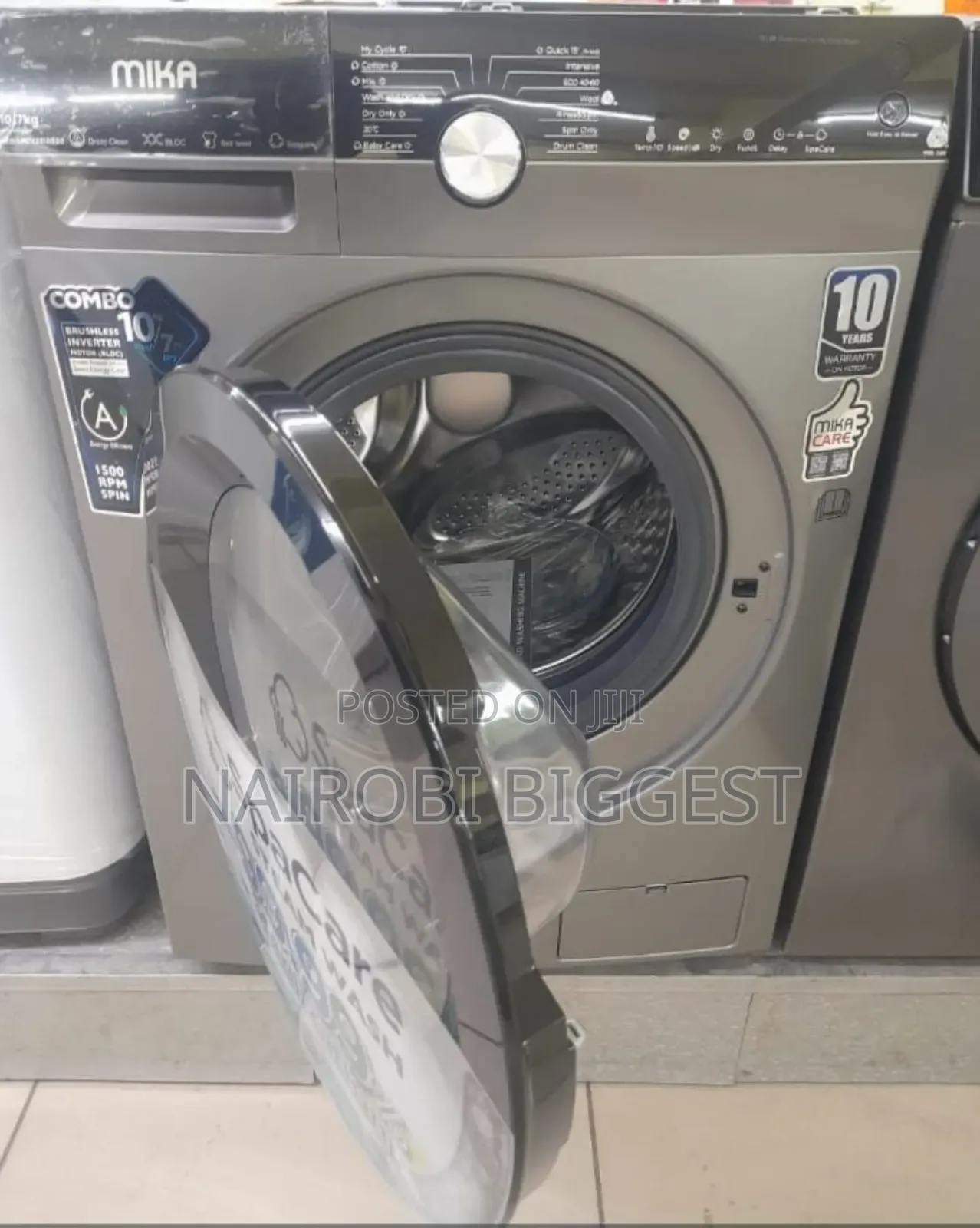 Mika *MWAFCV33108DS* Wash Dry Front Load Washing Machine