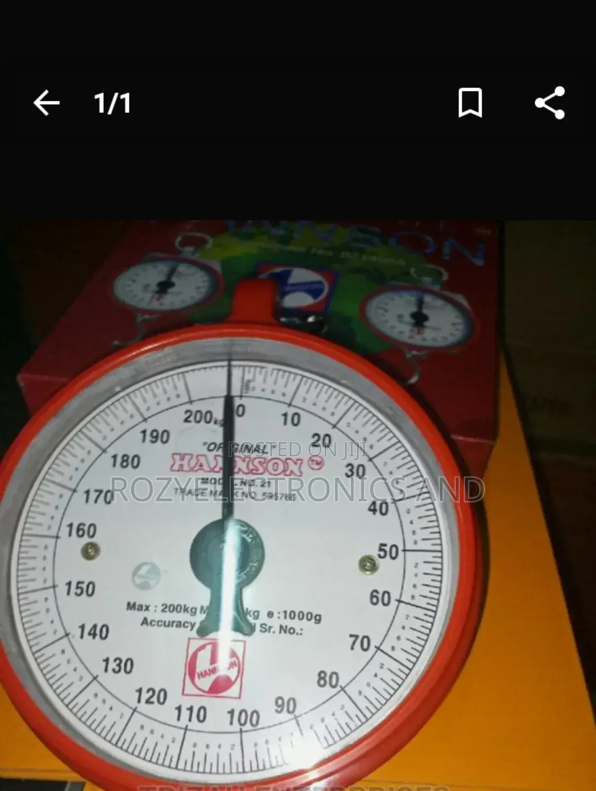 Hanson Scale 100 Kg Analogue Scale