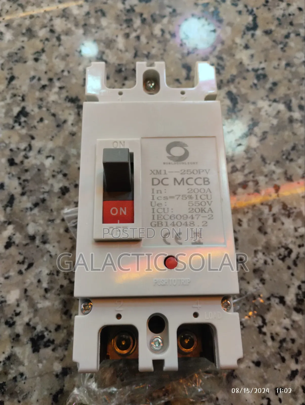 McCb 200ampere 550vdc