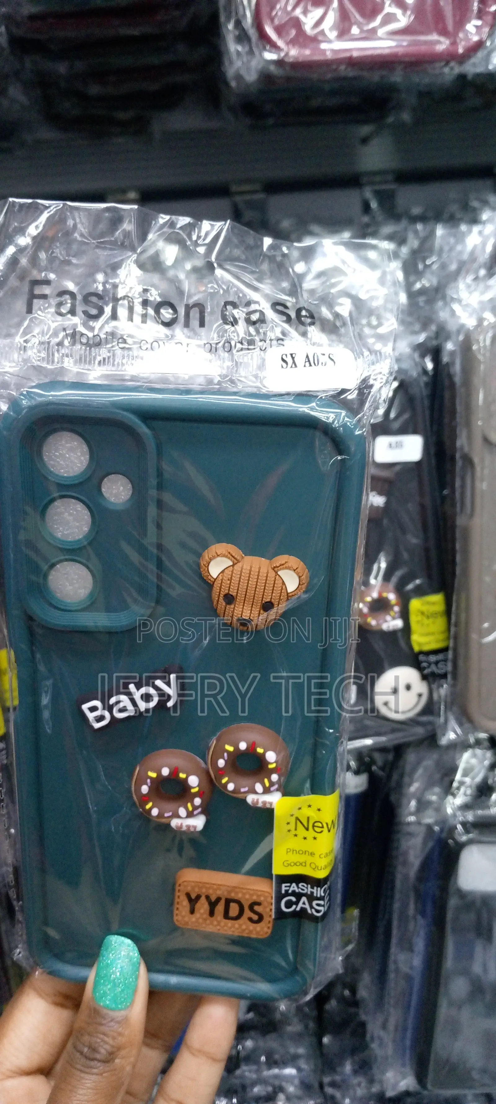 Greencover for Samsung Galaxy A05s, 3D Cute Curly Cartoon