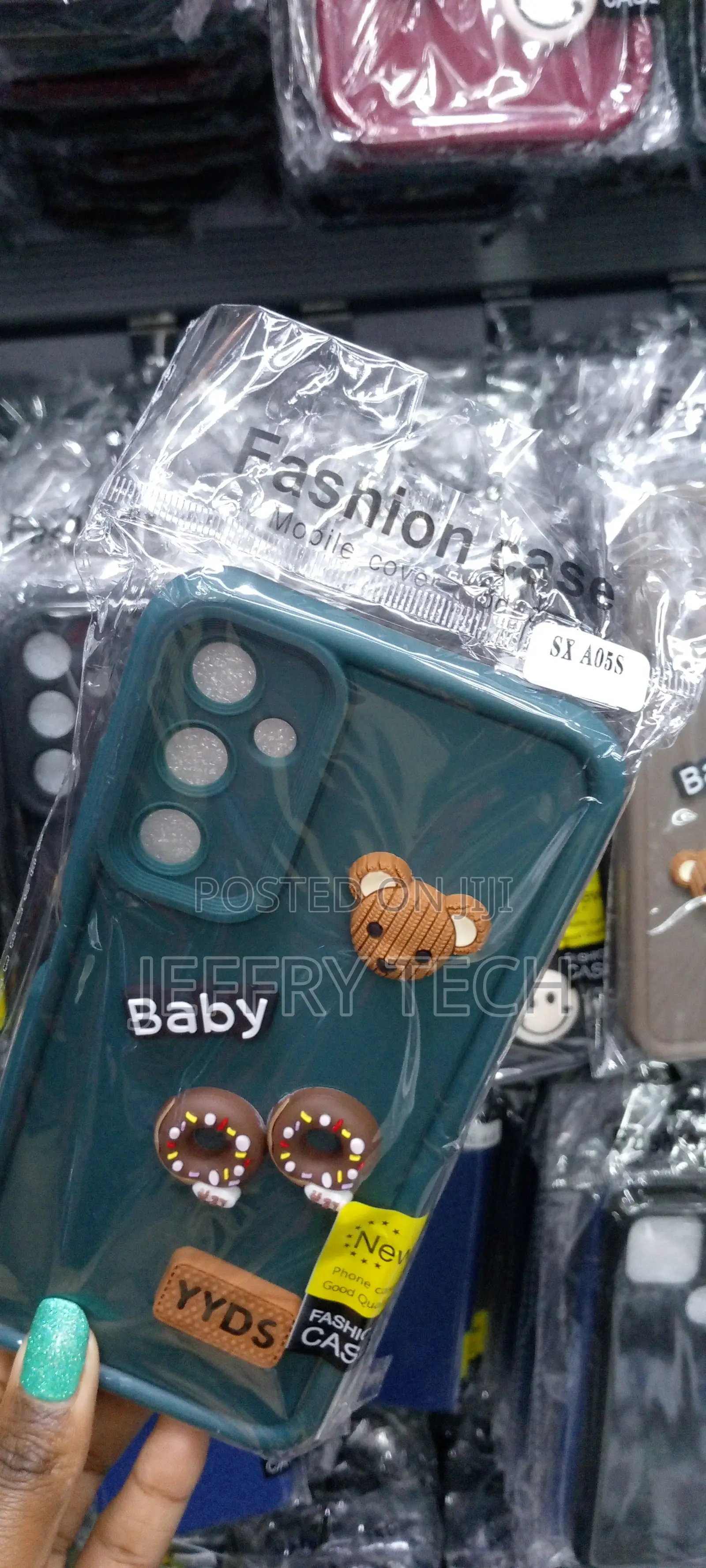 Greencover for Samsung Galaxy A05s, 3D Cute Curly Cartoon
