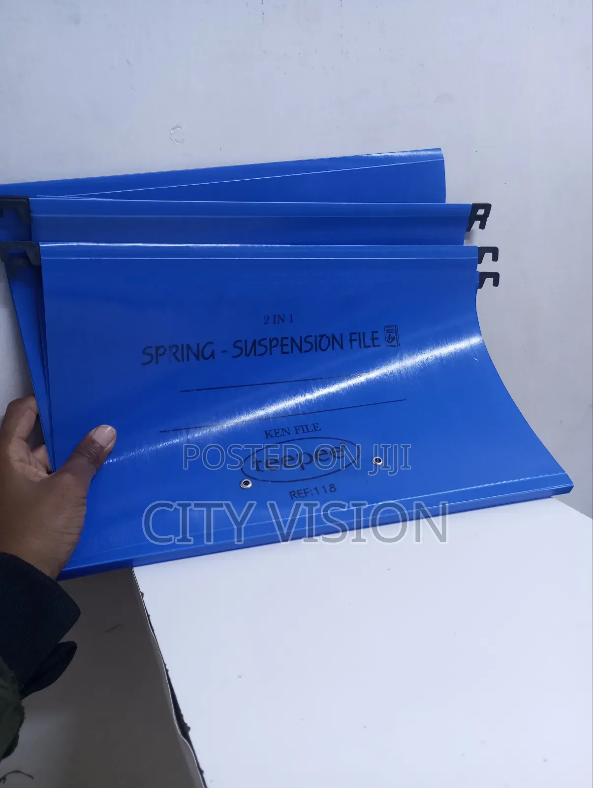 Blue A4 PVC Suspension File