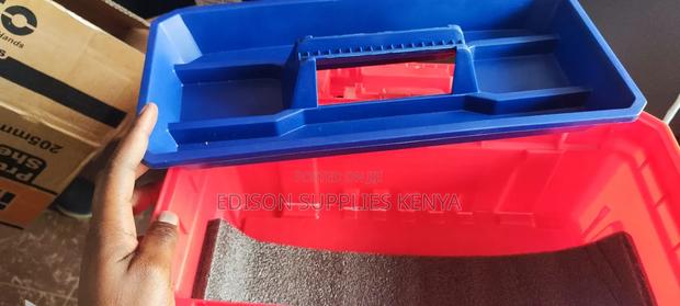 Tool Box 17 Inch Emtop Plastic Toolbox 17" Metallic Clips - thumbnail 2