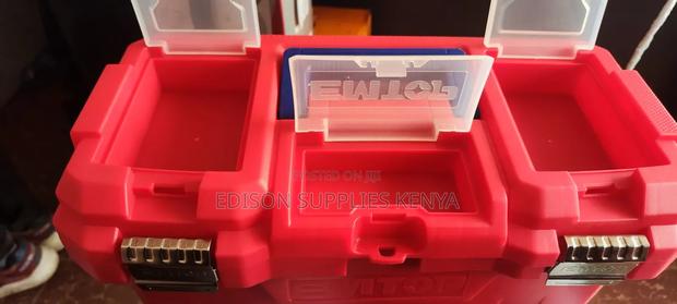 Tool Box 17 Inch Emtop Plastic Toolbox 17" Metallic Clips - thumbnail 4