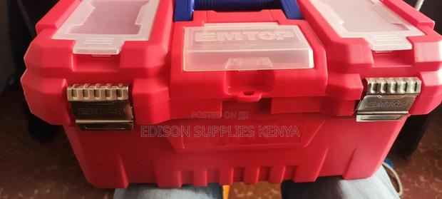 Tool Box 17 Inch Emtop Plastic Toolbox 17" Metallic Clips - main view