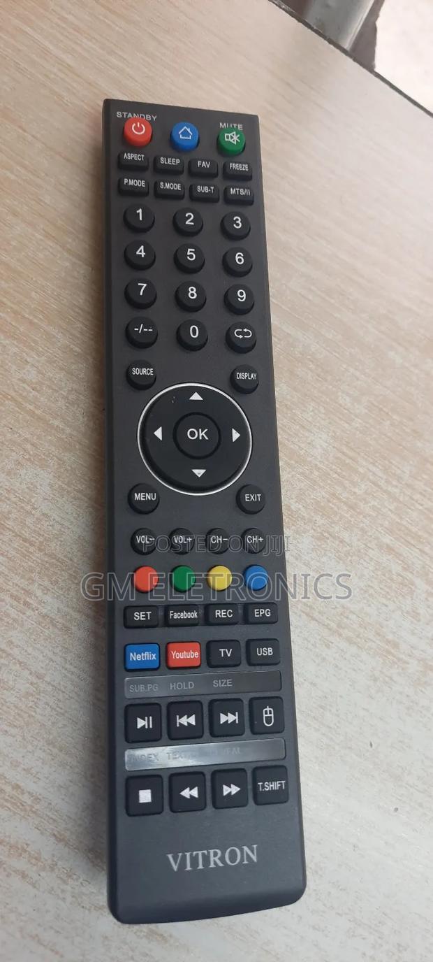 Vitron Smart Tv Remote With FACEBOOK - Netflix(Batteries)