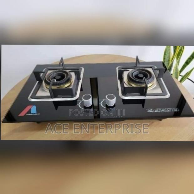 Inbuilt Cooker Hob 2 Burner Glass Top Automatic Ignition - main view