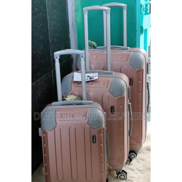 Restocked Gray Suitcases Per Set 3pcs - thumbnail 2
