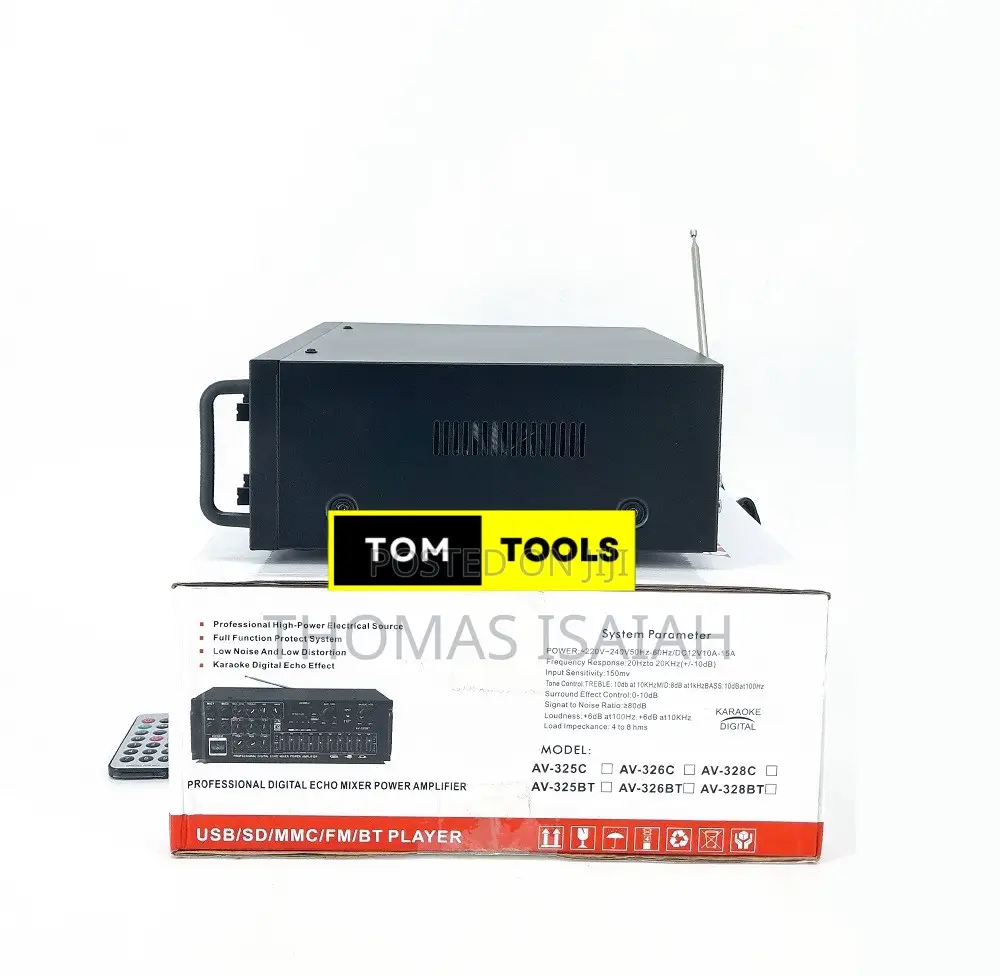 AV G12 Four Mic Input Bluetooth Stereo Audio Amplifier