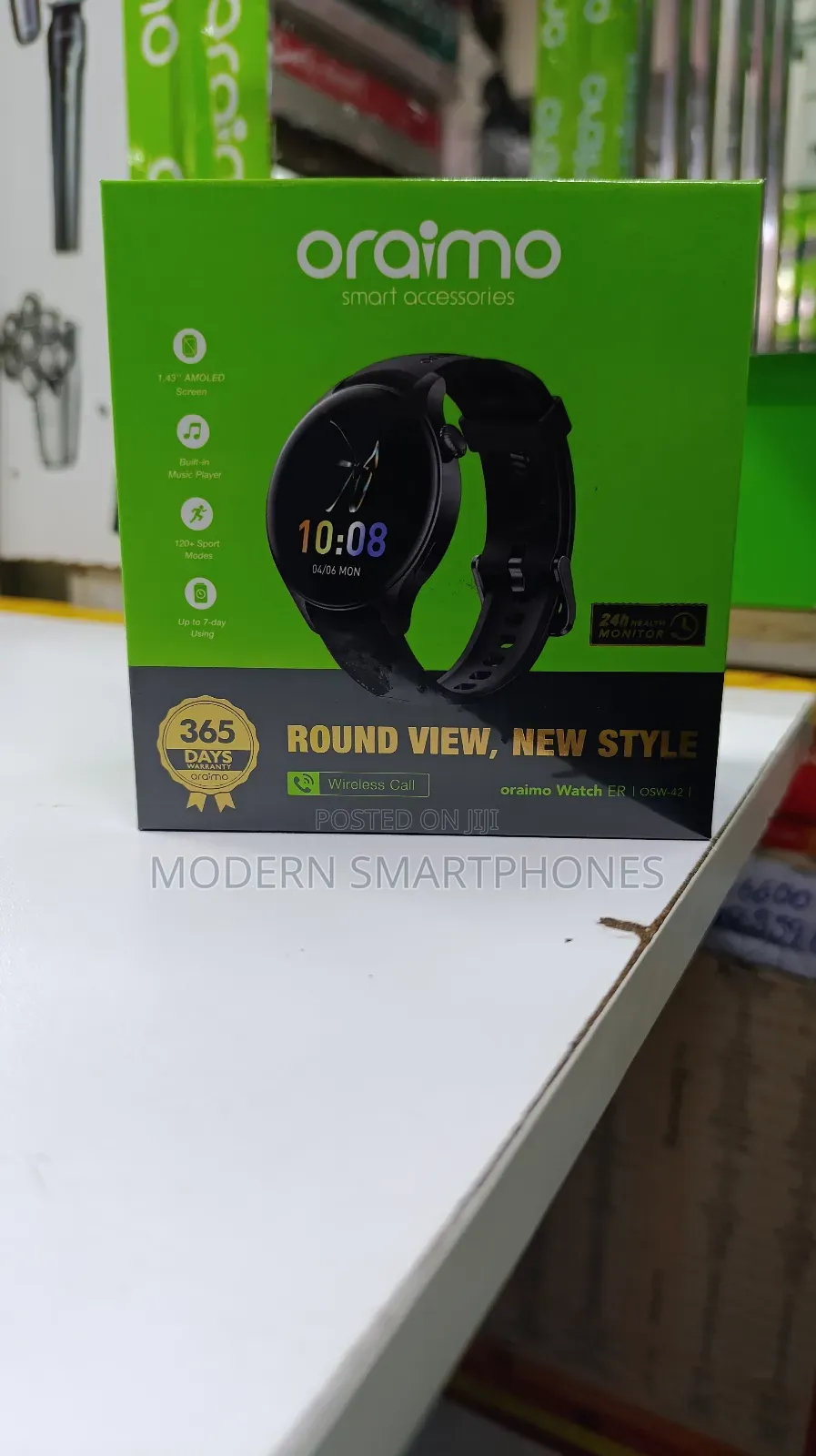 Oraimo Watch ER 1.43” AMOLED IP68 Smart Watch
. Oraimo