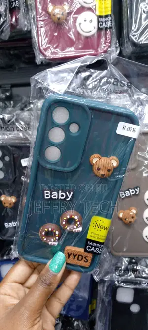 Blue Back Cover Forsamsung Galaxya55 5gcutecartoonncharacter
