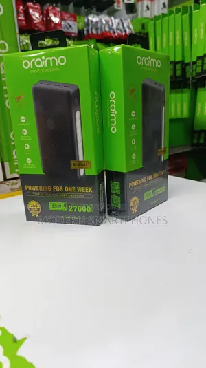 27000mah Oraimotraveler 3 Lit
 Potable Powerbank 3x