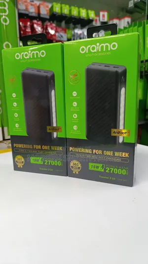 27000mah Oraimotraveler 3 Lit
 Potable Powerbank 3x