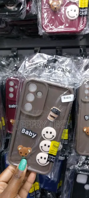 Back Cover for Samsung Galaxy A55 5G, 3D Cute Curly Wave