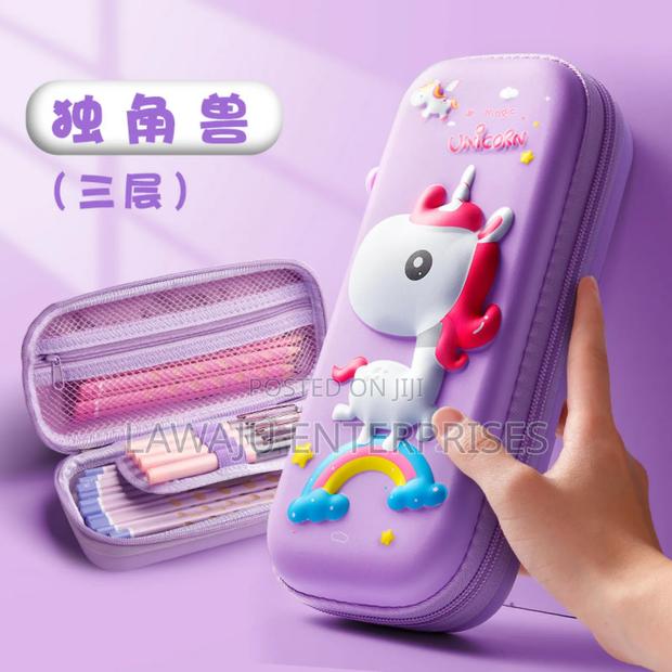 Cartoon Themed Unicorn Pencil Pouch