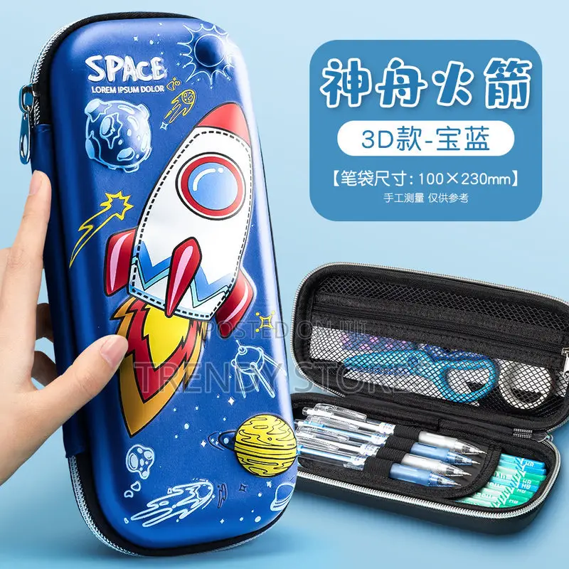 Cartoon Themed Space Pencil Pouch