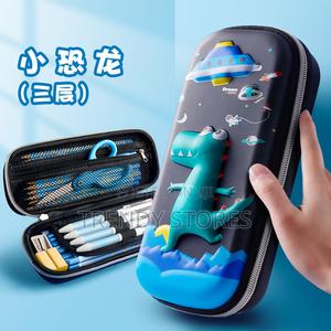 Dinosaur Cartoon Themed Pencil Pouch - thumbnail 2
