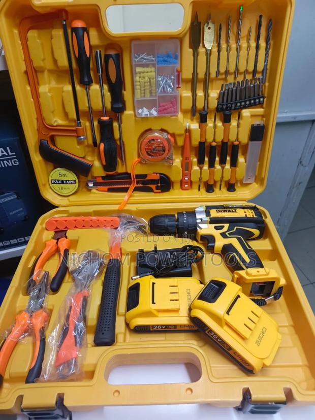 Complete Dewalt 36v Cordless Drillset - main view