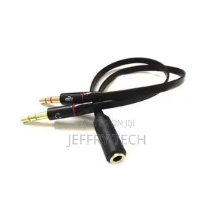 Universal 3.5mm Female To Dual 3.5mm Male Audio Y Split