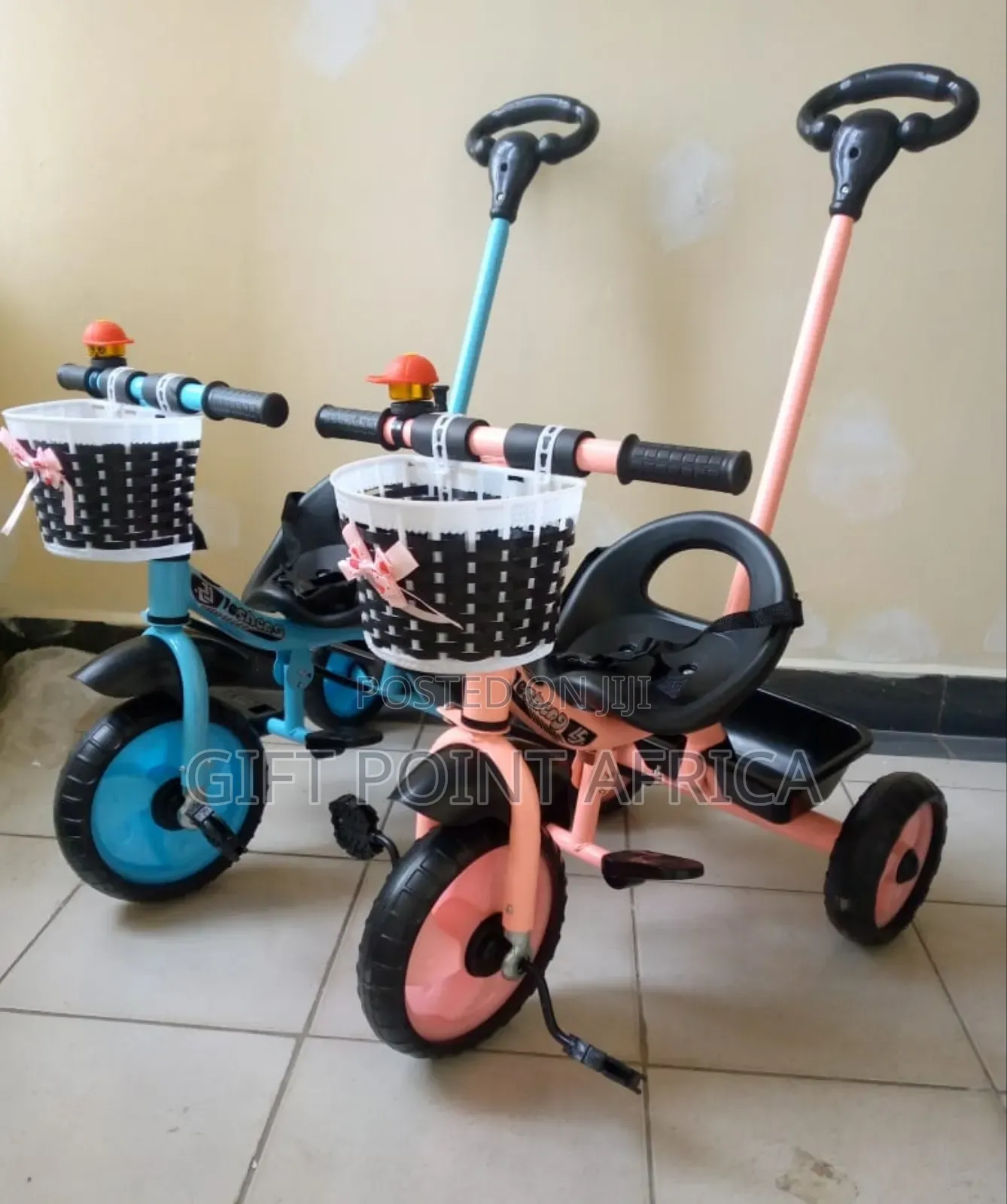 Push Handle Kids Tricycle
