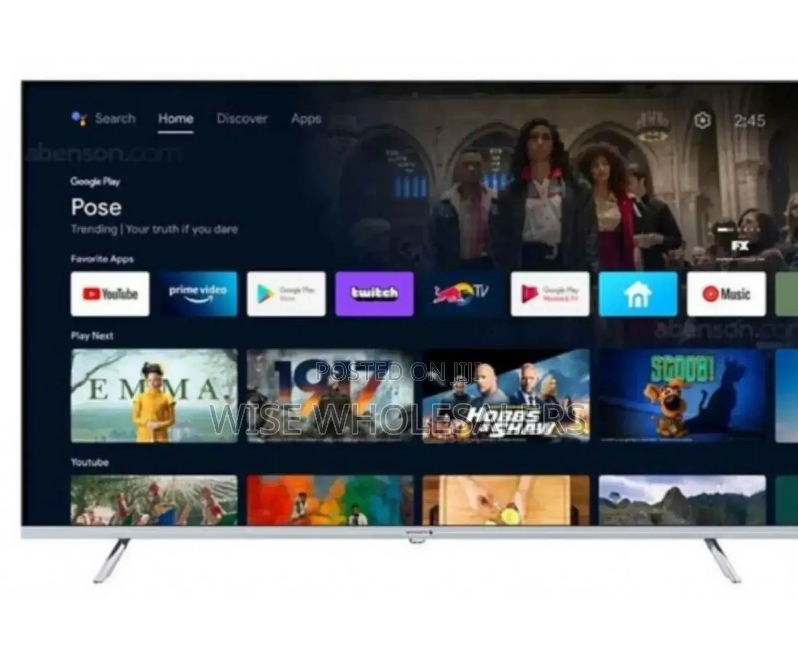 Vitron Htc4388fs - 43" Smart Android Frameless Tv - ''