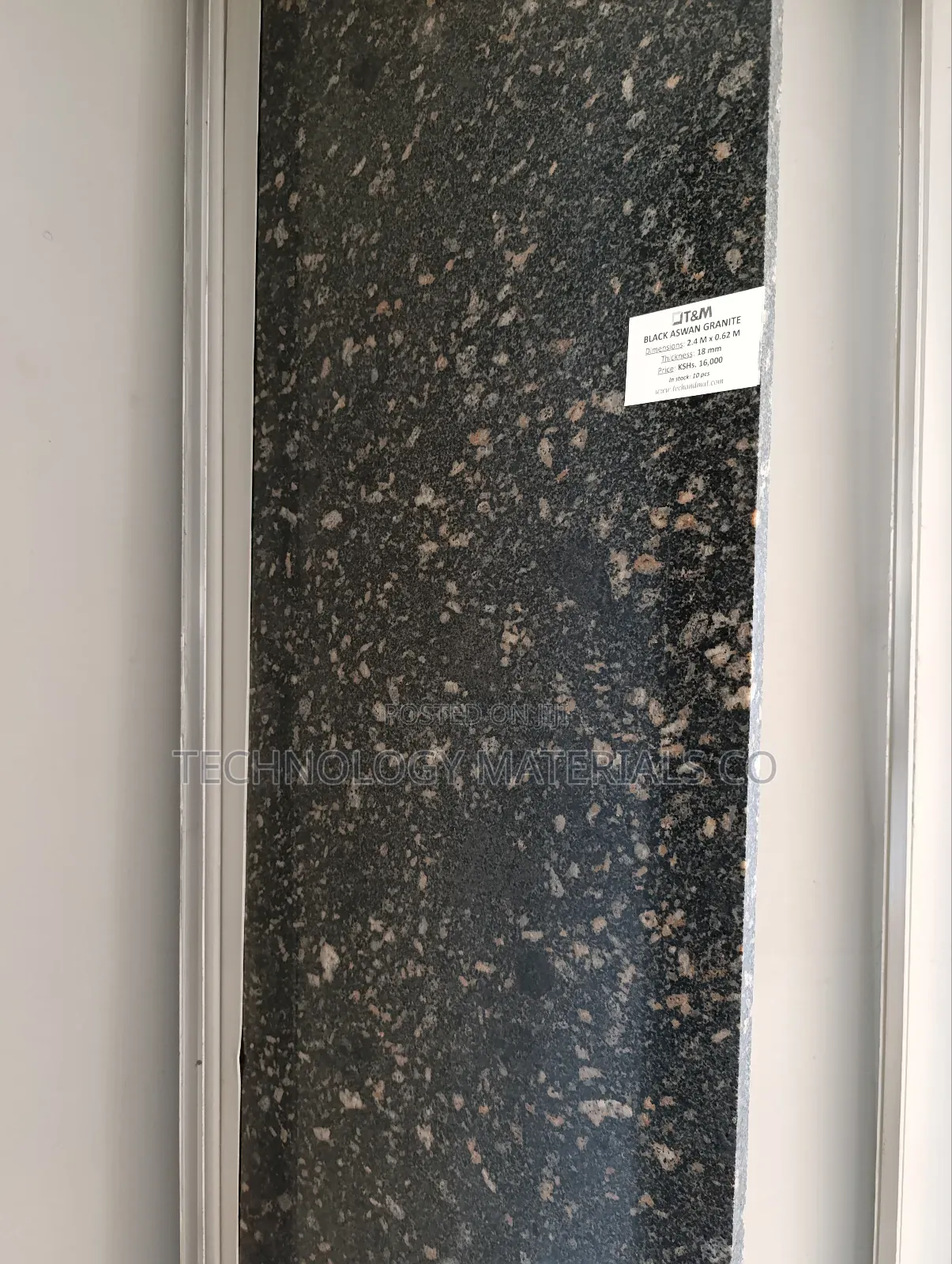 Black Aswan Granite(2.4M * 0.62M * 18mm)