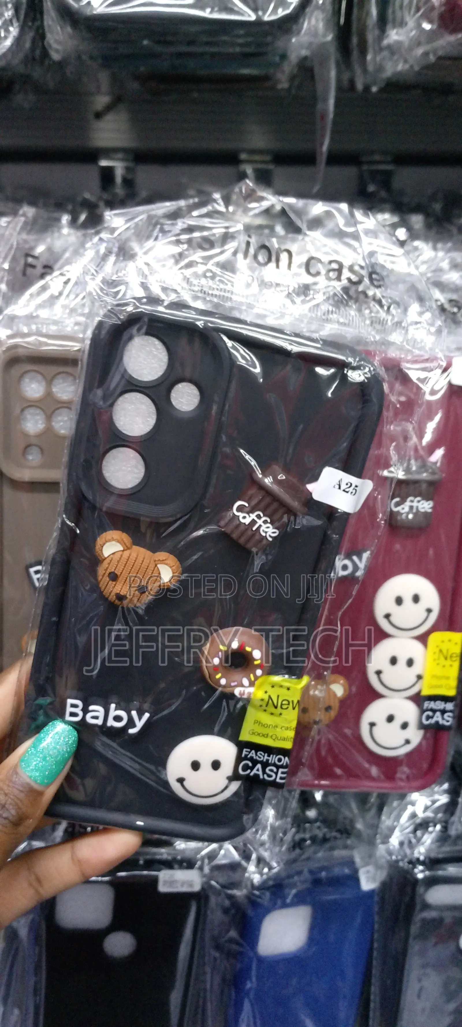 Back Cover Forsamsunggalaxy A25curly Framecartoon Character
