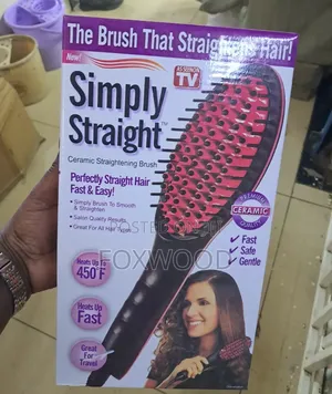 Simply Straight Hair Straightener Brush for Professional