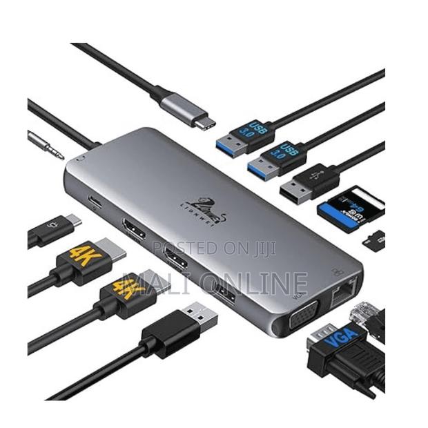 Type-C to HDTV 12 in 1 USB Hub