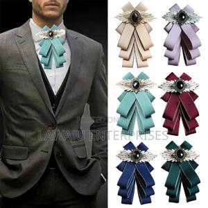 Unisex Paisley Ribbon Bow Ties - thumbnail 2