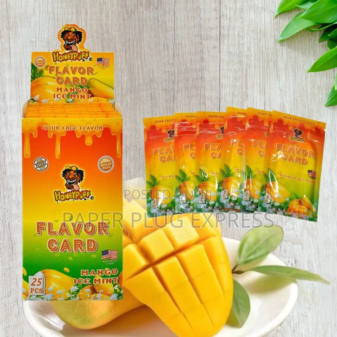 Honeypuff Mango Ice Mint Flavour Cards Insert Infusion