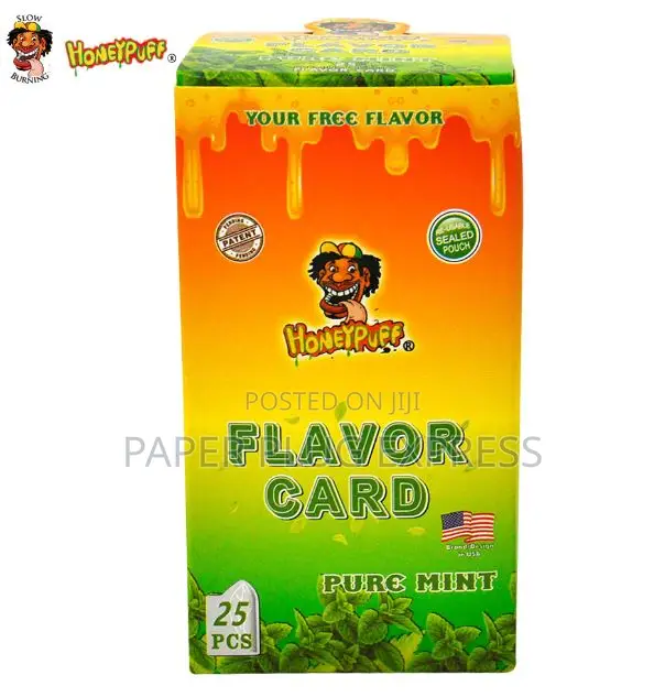 Honeypuff Pure Mint Flavour Cards Insert Infusion