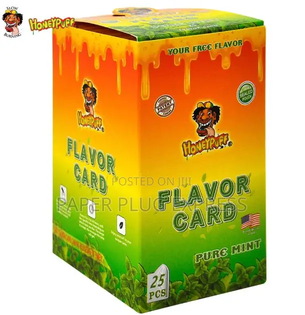 Honeypuff Pure Mint Flavour Cards Insert Infusion