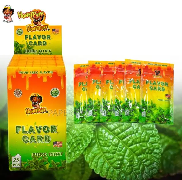 Honeypuff Pure Mint Flavour Cards Insert Infusion
