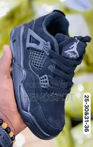 Kids Jordan 4 Black