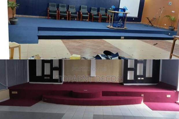 Blue and Red Delta Altar Wall to Wall Carpets - main view