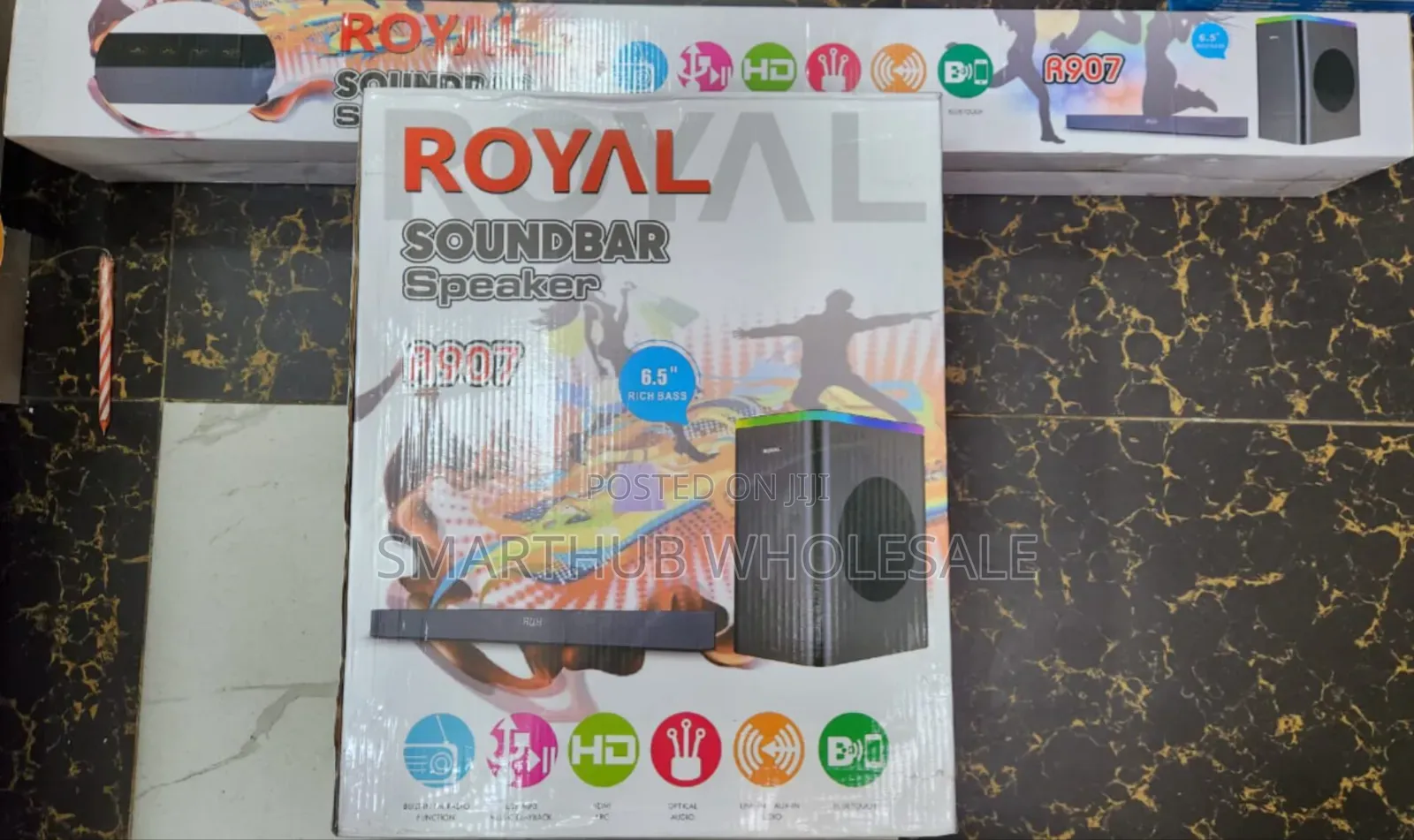 *Royal 907 Soundbar Available