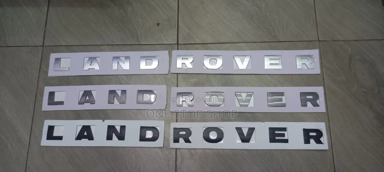 Silver or Black LAND ROVER Badge