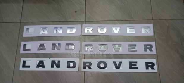 Silver or Black LAND ROVER Badge