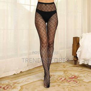 Criss Cross Fishnet Stockings - thumbnail 2