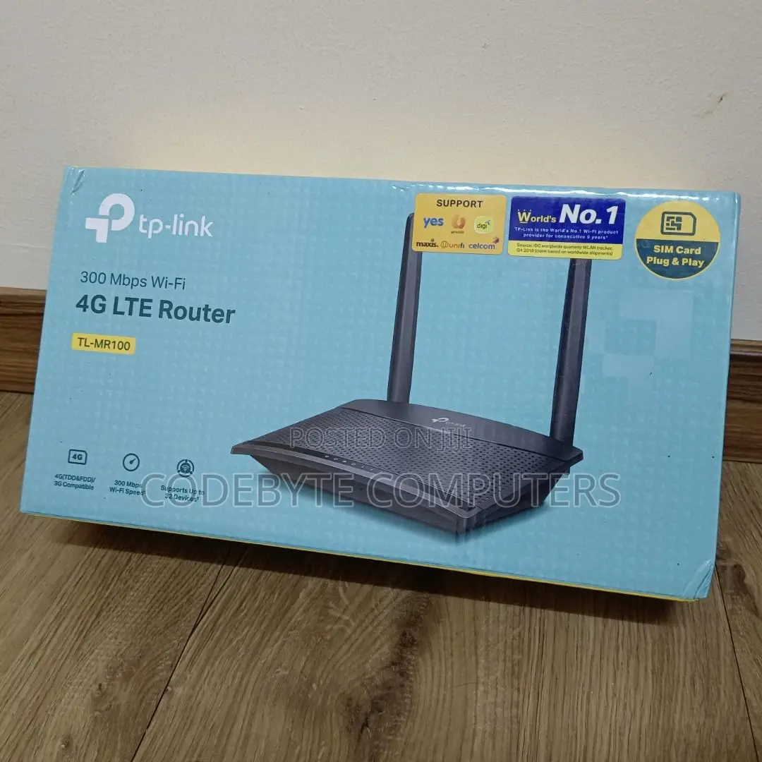 Tp-Link 4G LTE Router 300mbps Wirelesstl-Mr100