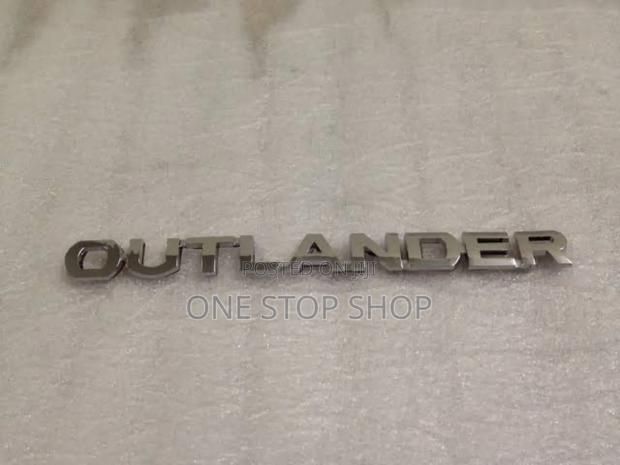 Chrome Outlander Replacement Lettering Badge - main view