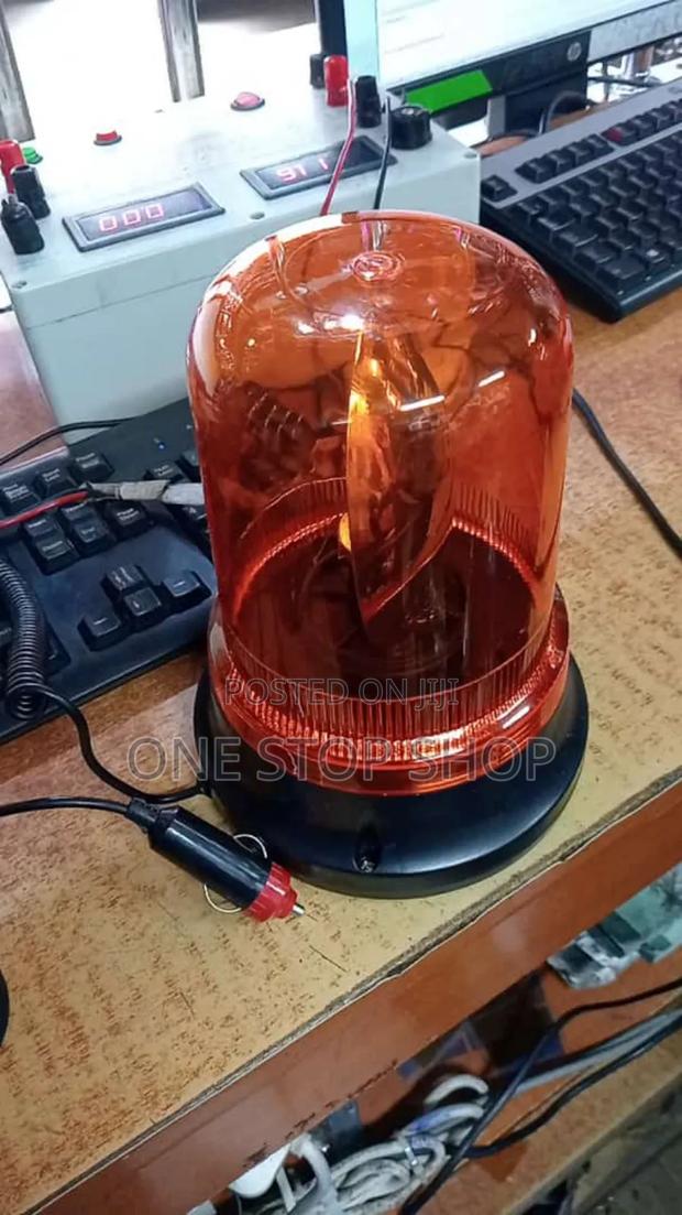 12v Long Amber Beacon Light