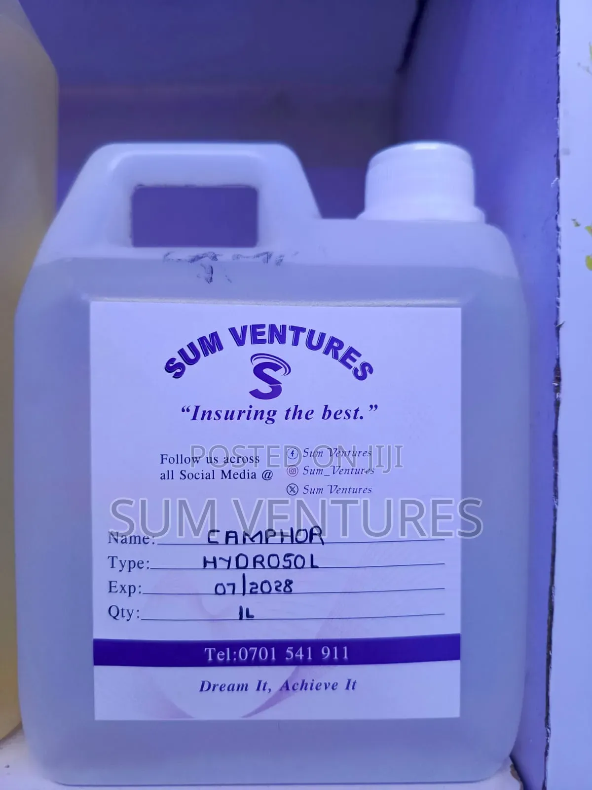 Camphor Hydrosol Available
