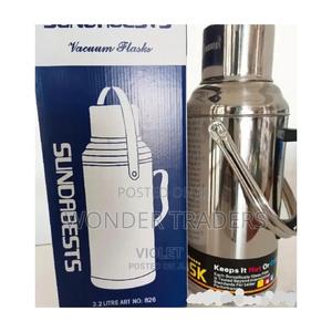 3.2ltr Steel Flask, Vaccum Flask - thumbnail 2